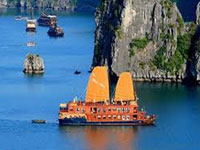 Du thuyền Hạ Long trên tàu Violet Junk 2 ngày 1 đêm